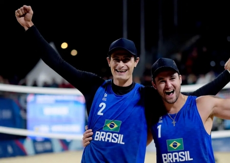 Vôlei de Praia: André e George se garantem nos Jogos de Paris