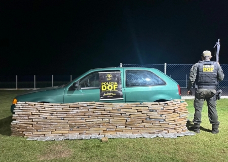 Carro carregado com drogas é apreendido em Maracaju