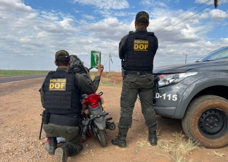 Homem que seguia de moto com cloridrato de cocaína é preso pelo DOF em Amambai