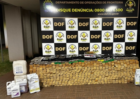 DOF fecha entreposto de drogas e apreende mais de 650 kg de maconha em Ponta Porã