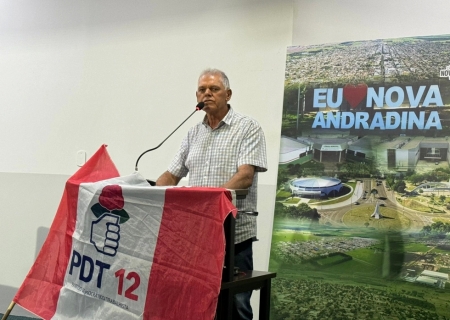 PDT oficializa candidatura de Milton Sena à Prefeitura de Nova Andradina