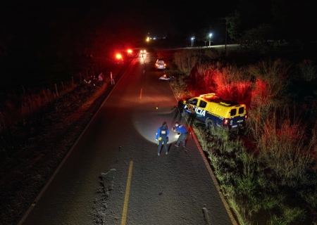 Ciclista morre atropelado e motorista do carro foge sem prestar socorro em Ivinhema