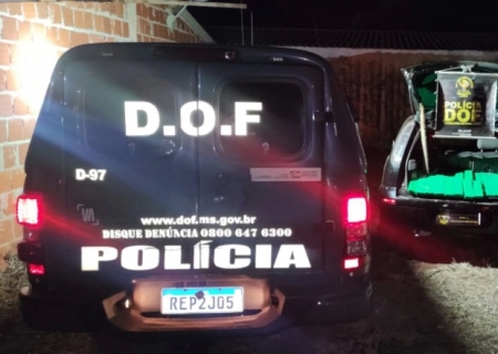 Traficante é preso pelo DOF com drogas avaliadas em R$ 800 mil