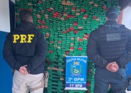 Suspeito de homicídio é preso com mais de 1,7 tonelada de maconha em Jardim