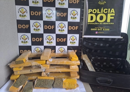 DOF prende homem com mala cheia de maconha em Dourados