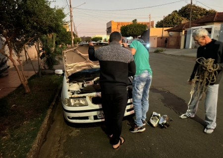 Minutos após furto, Polícia Militar recupera carro em Nova Andradina