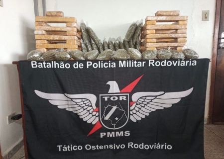 Polícia Militar Rodoviária prende homem que transportava droga em um táxi em Ponta Porã