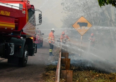 Chuva de 20 mm chega a várias regiões do Pantanal e ajuda a controlar incêndios florestais em MS