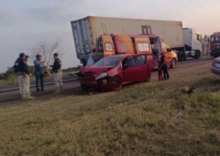 Motorista embriagado provoca colisão frontal entre veículos na BR-267 em Bataguassu