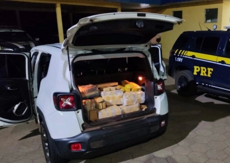 Jeep clonado é apreendido com mais de 350 kg de maconha em Bataguassu