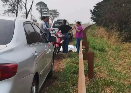 Motociclista morre horas após comprar Biz e bater em guard rail na MS-156