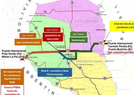 Conclusão da ponte em Porto Murtinho e trecho paraguaio da Rota Bioceânica deve ocorrer em 2026