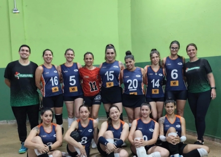 Equipe feminina de Voleibol de Nova Andradina conquista etapa da Liga MS