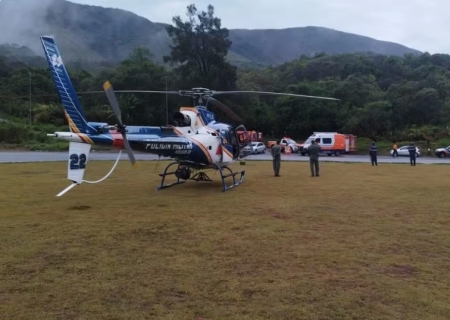 Helicóptero dos bombeiros cai e mata tripulação durante buscas de monomotor em MG