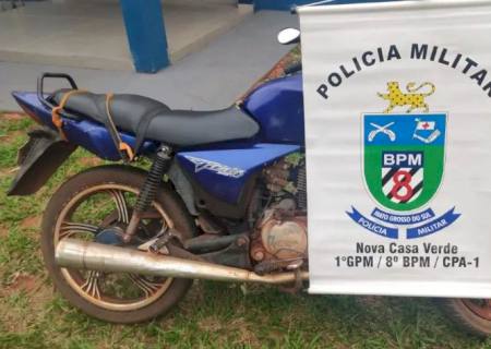 Polícia Militar apreende moto adulterada em Nova Casa Verde