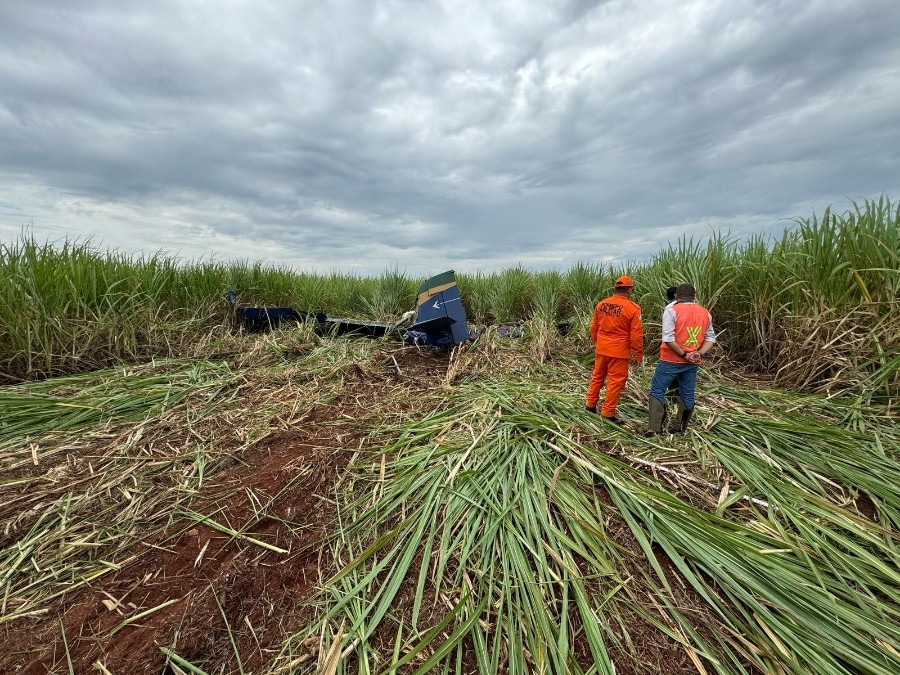 Piloto morre em queda de avião agrícola em Nova Andradina