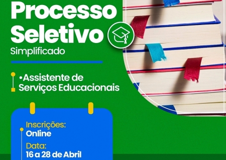 Semec abre processo seletivo com 30 vagas para Assistente de Serviços Educacionais