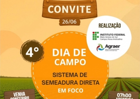 Produtor rural, o convite é para você: vem aí o 4º dia de campo do IFMS!