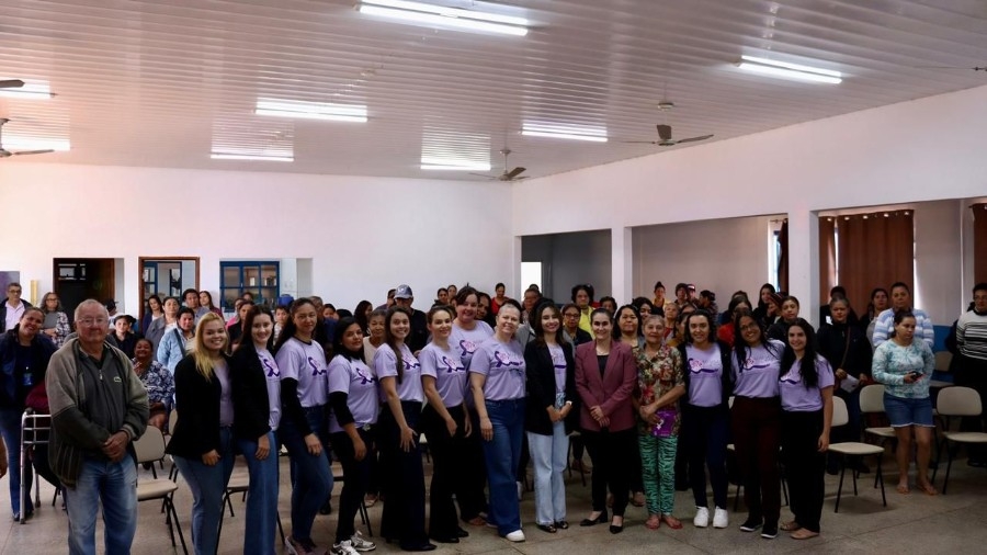 Delegada ministra palestra sobre violência doméstica em Anaurilândia