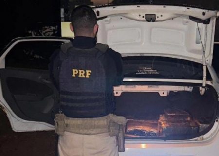 PRF apreende 350 kg de maconha em Ponta Porã