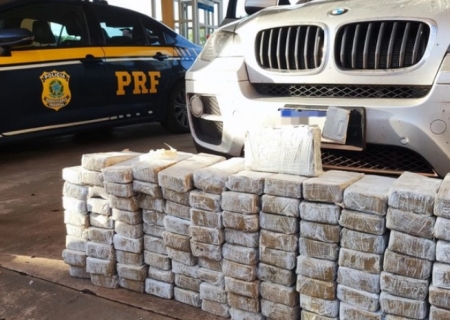 Casal é preso pela PRF com 130 kg de cocaína em Bataguassu