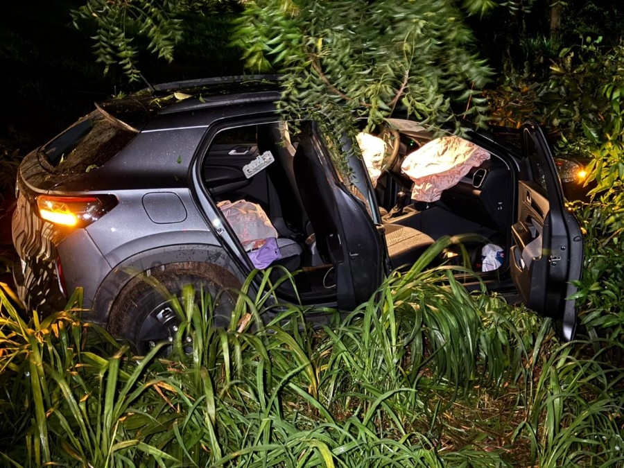 Carro que saiu de Nova Andradina se envolve em acidente fatal na BR-376, em Ivinhema