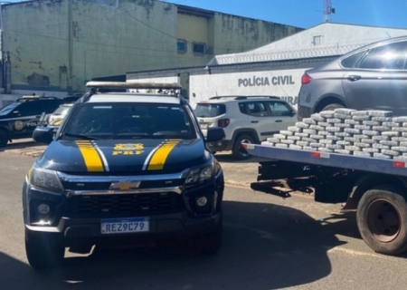 PRF apreende 88 quilos de drogas em duas ocorrências na BR-262 em Miranda