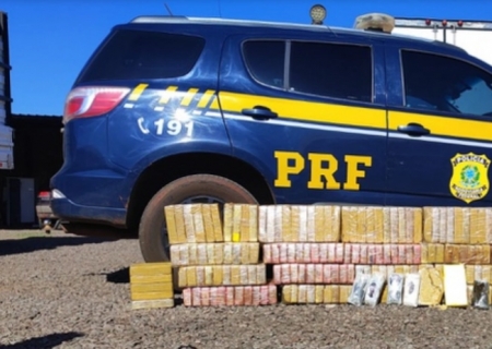 PRF apreende 250 kg de cocaína em Campo Grande