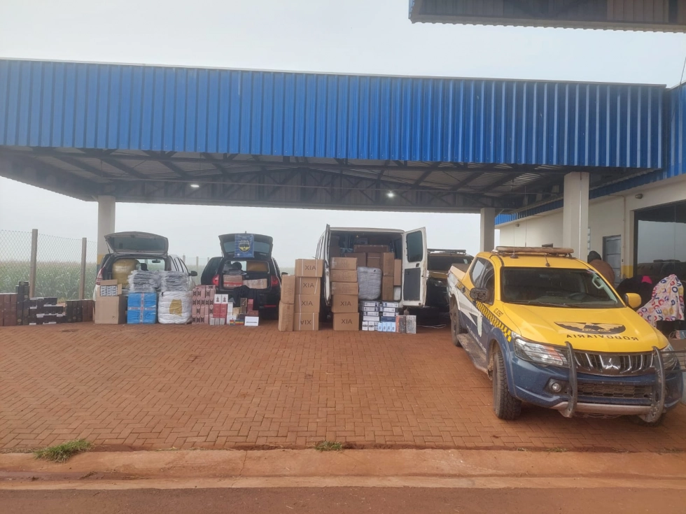 PMR apreende mercadorias estrangeiras avaliadas em R$ 320 mil na MS-166