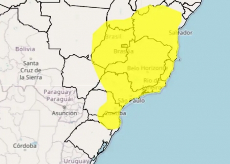 Frente fria derruba temperaturas e coloca parte de Mato Grosso do Sul sob alerta do Inmet