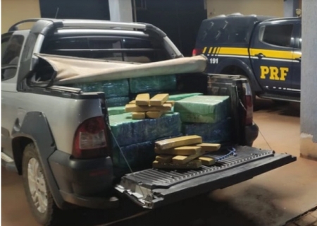 Picape com mais de meia tonelada de maconha é apreendida em Sidrolândia