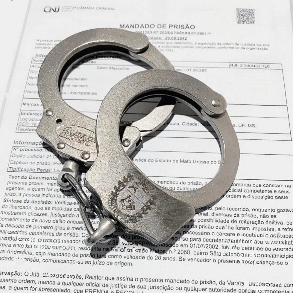 Polícia Militar recaptura foragido do sistema prisional e cumpre mandado de prisão em Nova Andradina