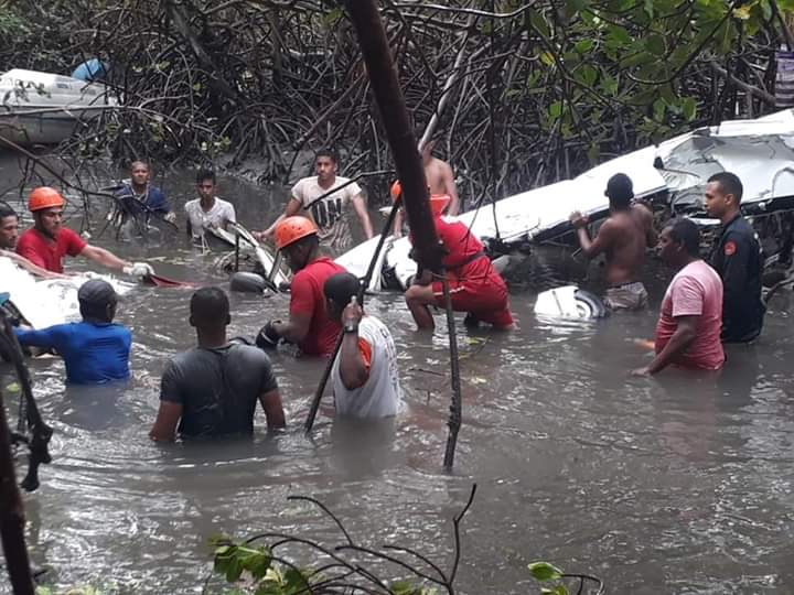 Local em que o avião caiu - Foto: Divulgação