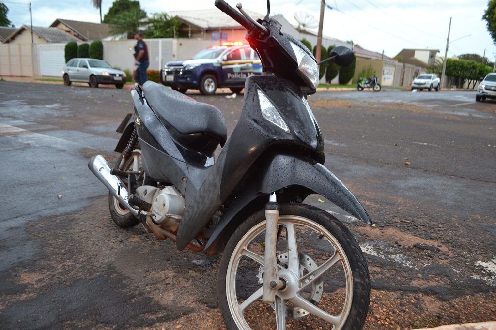 Motoneta que a vítima conduzia – Foto: Jornal da Nova