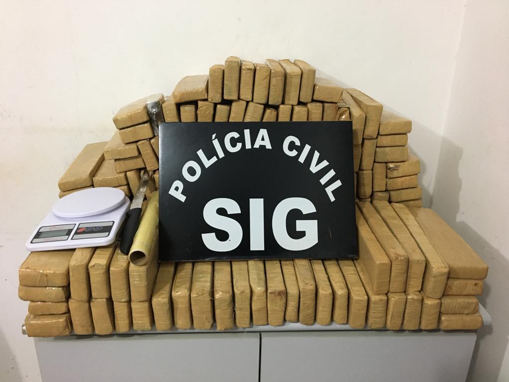 Entorpecente pesou 101,9 quilos - Foto: Polícia Civil/Divulgação