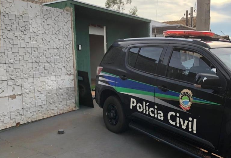 Residência alvo da operação contra o tráfico de drogas - Foto: Polícia Civil/Divulgação