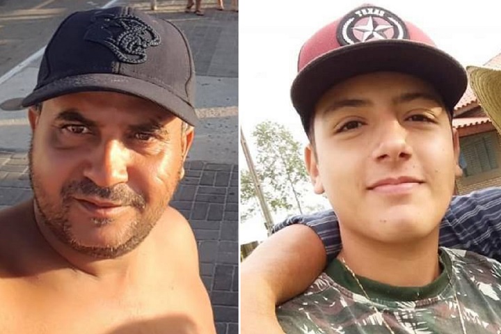 Silvio José dos Santos, de 47 anos e Gustavo de Souza Martins, de 19 anos - Foto: Arquivo pessoal