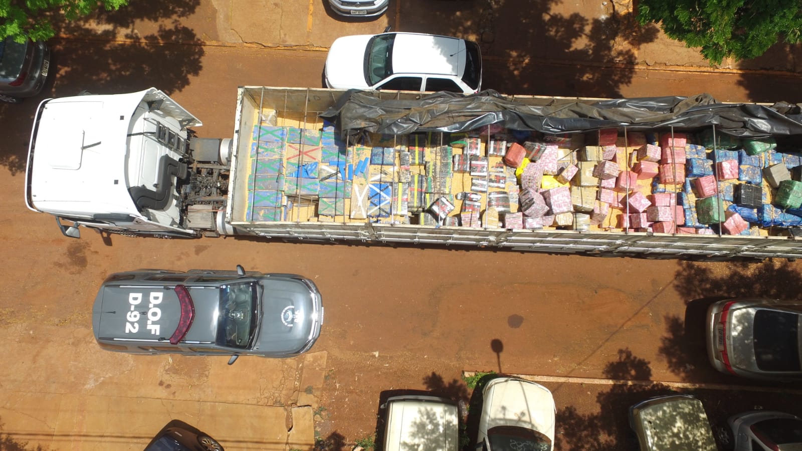 Carga de entorpecentes tinha como destino Santos (SP) - Foto: DOF/Divulgação