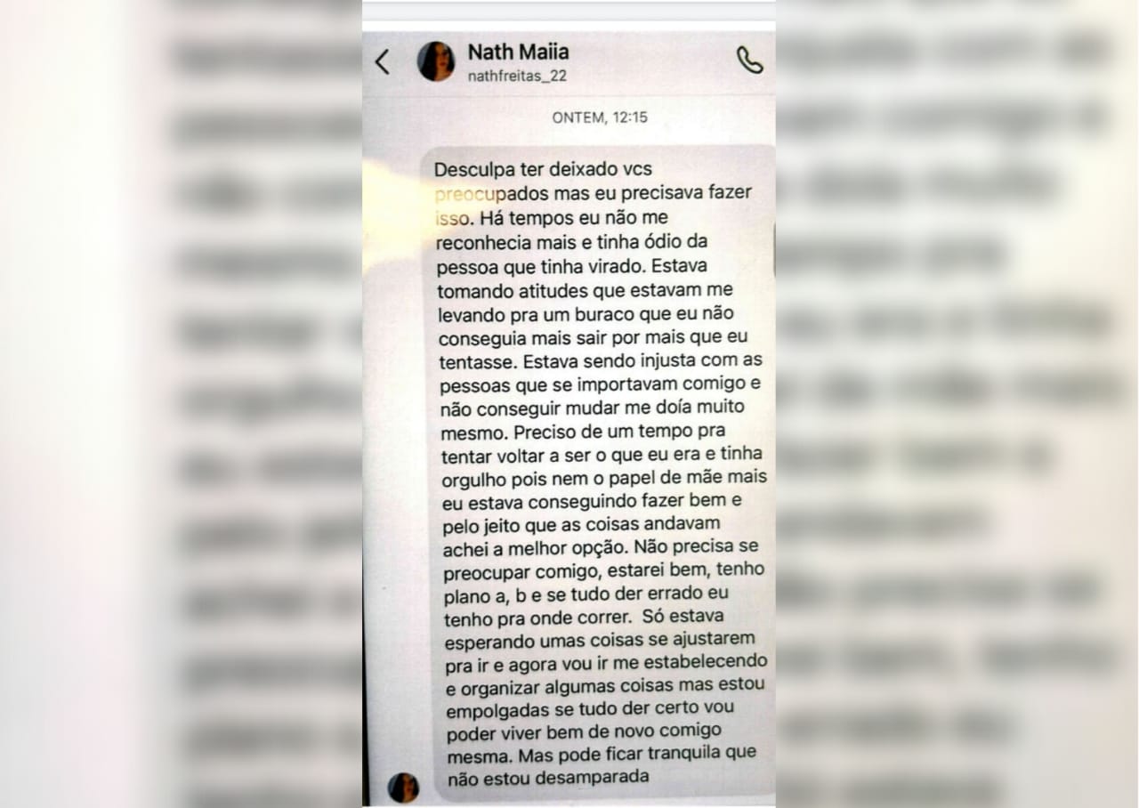 Tamerson contou que após abandonar o corpo, teria simulado conversas com amigas de Natalin, que estavam preocupadas com seu sumiço / Redes sociais