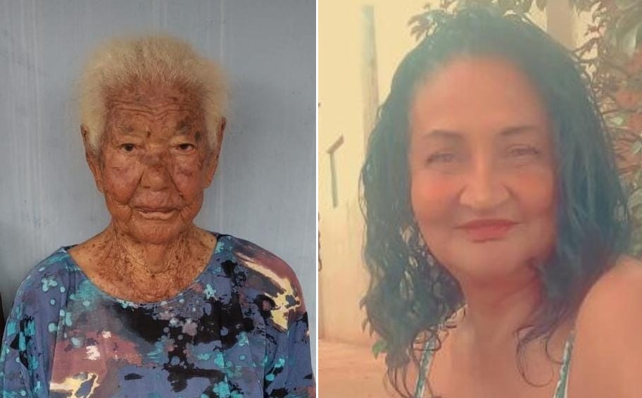 Joana Silva Fernandes, de 90 anos, e da cuidadora Maria Aparecida Luiz de Siqueira Matos, de 58 anos - Foto: Redes sociais