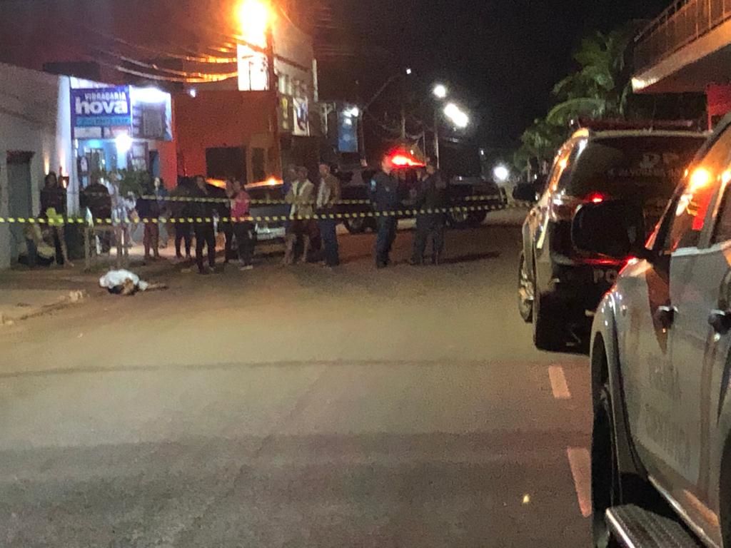 Local onde o jovem caiu morto - Foto: Rones Cezar/Alvorada Informa