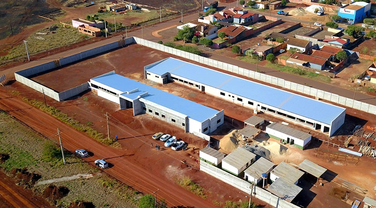 Obra da sede do DOF em Dourados - Foto: Chico Ribeiro