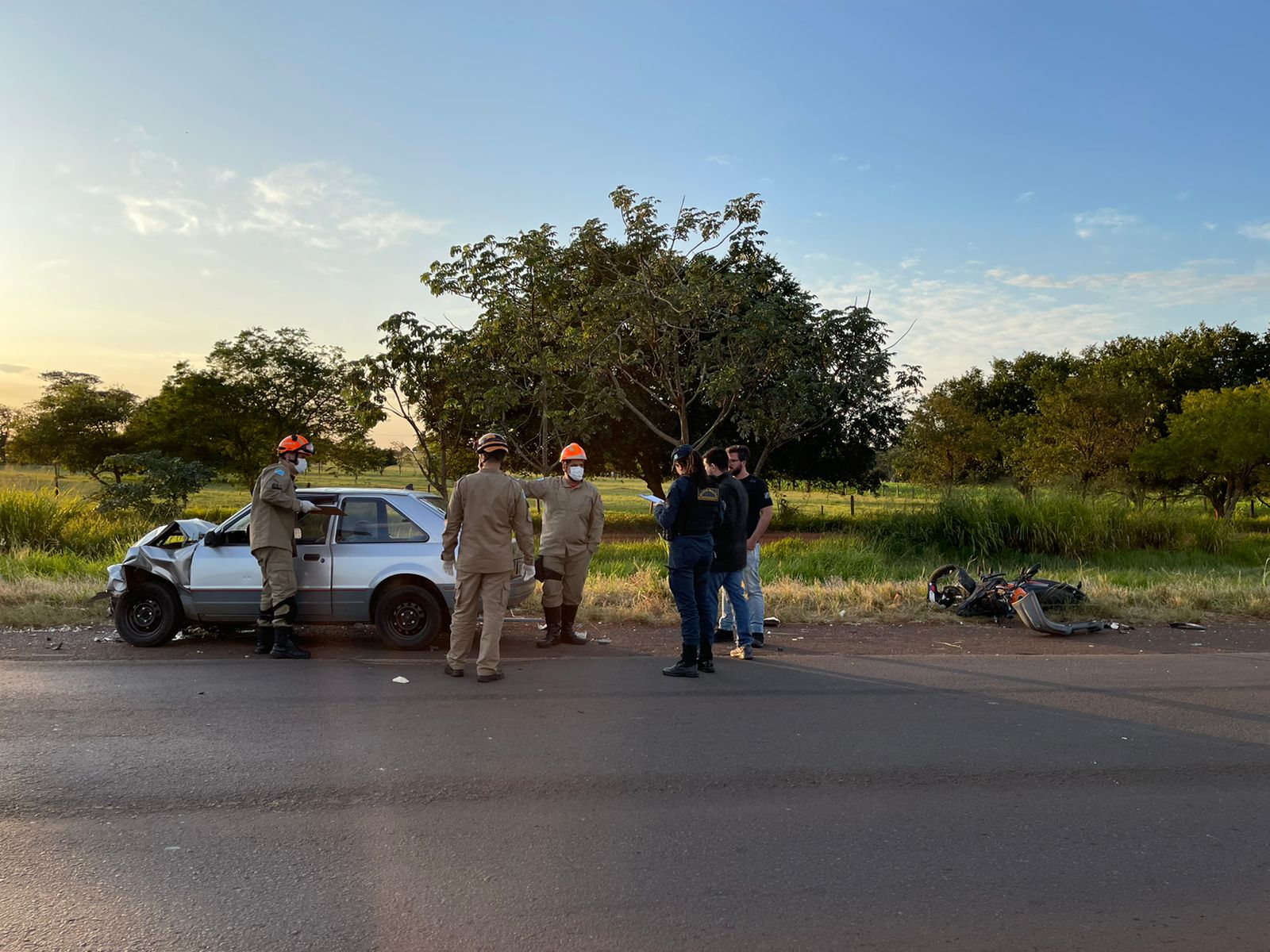 Acidente aconteceu no último sábado (28), na MS-134 - Foto: Jornal da Nova