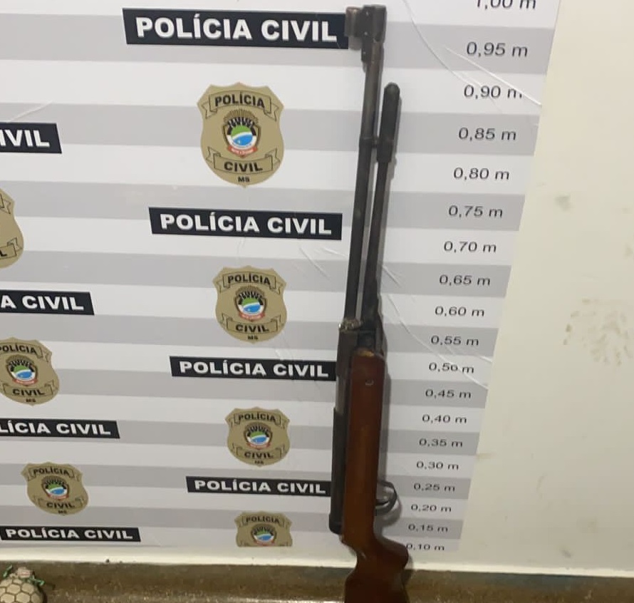 Arma que suspeito atirou na vítima foi apreendida - Foto: Divulgação