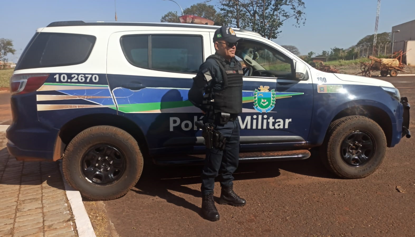 O 1º sargento Denilso Pinheiro, conhecido em Nova Andradina por Pinheiro - Foto: Arquivo/Jornal da Nova