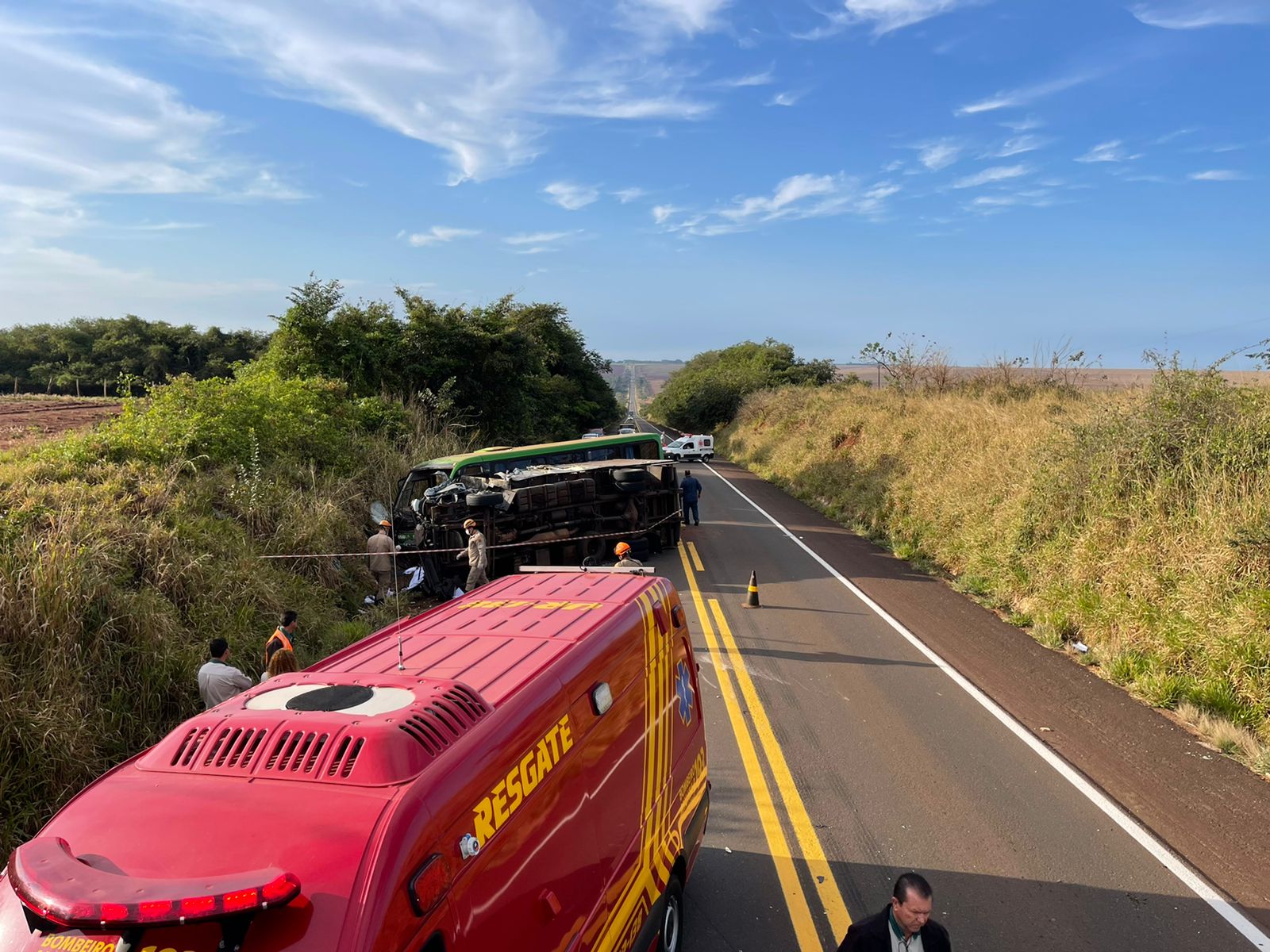 Acidente aconteceu na manhã desta sexta-feira (16), na MS- 134 entre Nova Andradina e distrito de Nova Casa Verde - Foto: Jornal da Nova