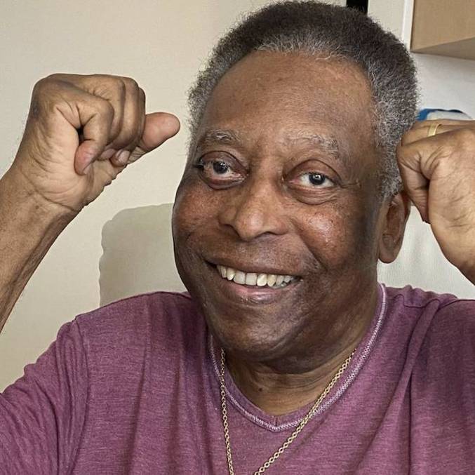 Pelé chegou a demonstrar otimismo em sua recuperação após cirurgia no intestino - Foto: Reprodução/Instagram