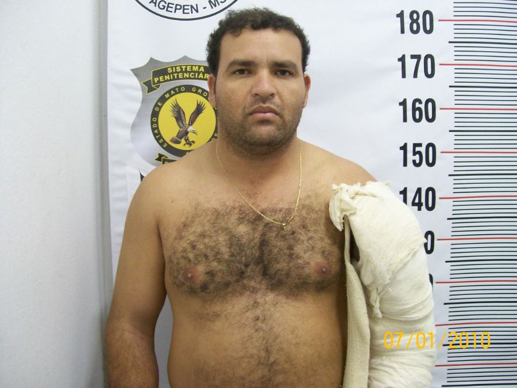 Laudelino Ferreira Vieira, de 42 anos, o Lino, preso quando foi baleado em confronto com a PRF - Foto: Arquivo/Polícia Civil/Divulgação