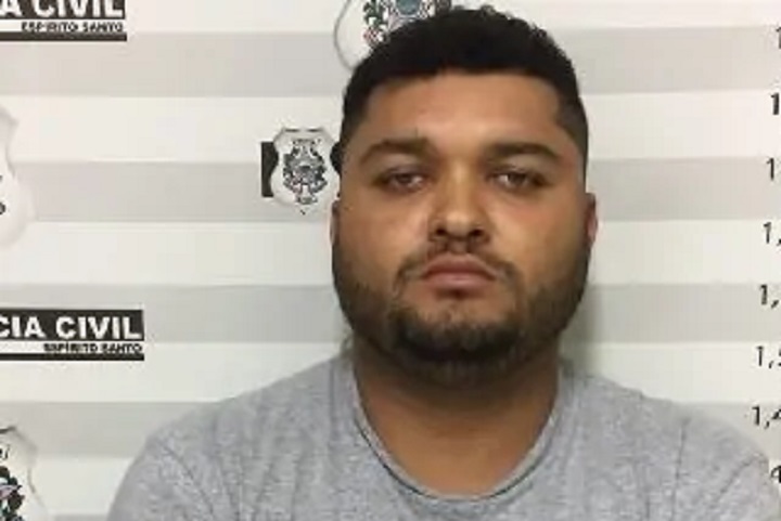 Tiago Bispo, de 35 anos, quando foi preso em Vitória no Espírito Santo - Foto: Arquivo/Polícia Civil